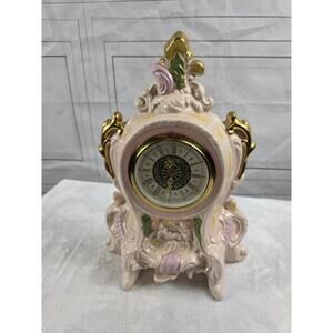 Vtg Narco Porcelain Wind Up Mantle Clock Made In West Germany Dating  1949-1990